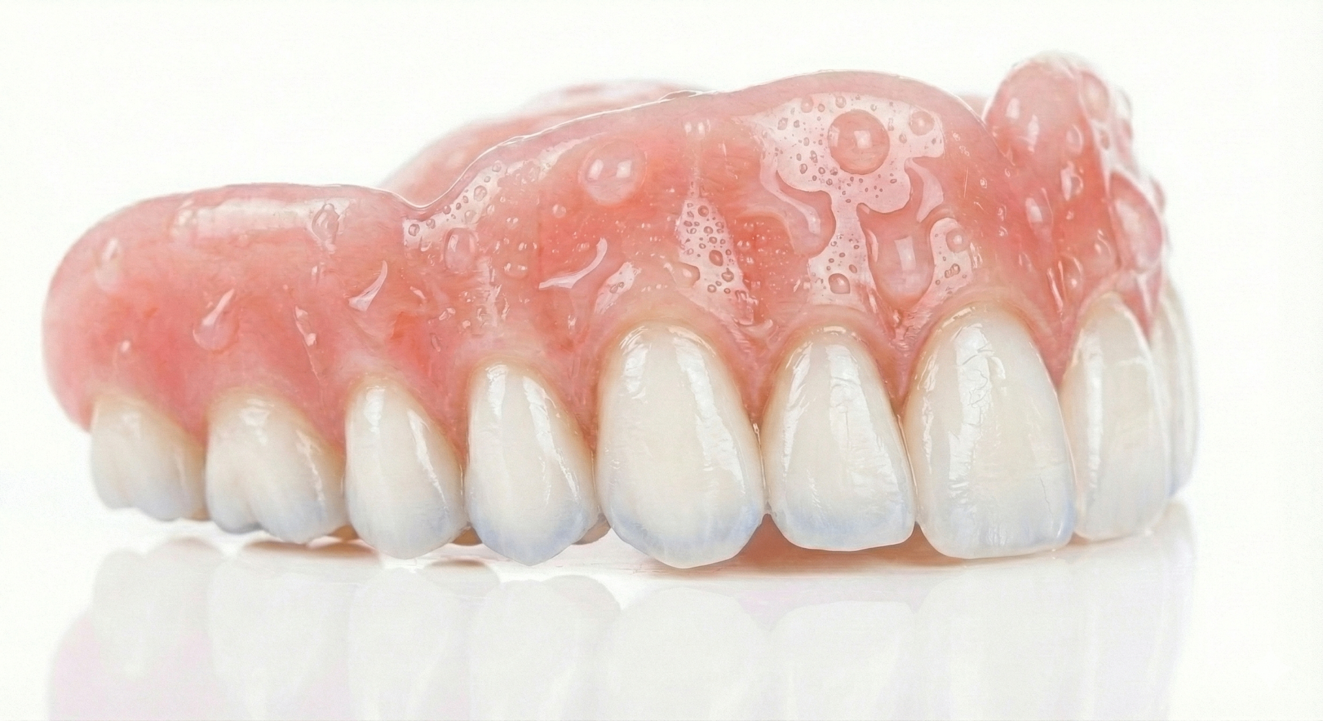 Upper denture from Sculptopa Dental, showing the form of the teeth and base